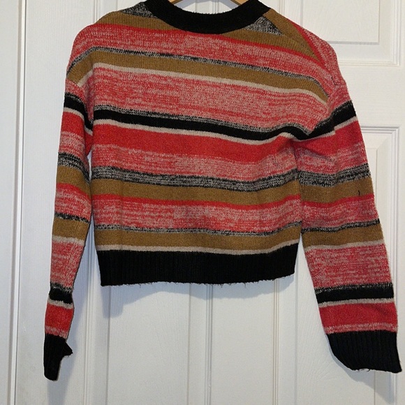 BP black marl striped crop cardi recycled - Picture 6 of 7